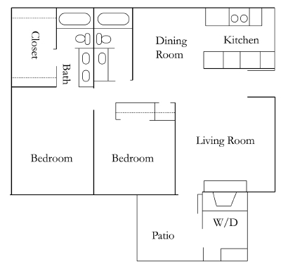 2 Bedroom / 2 Bath - Arbors of Boerne
