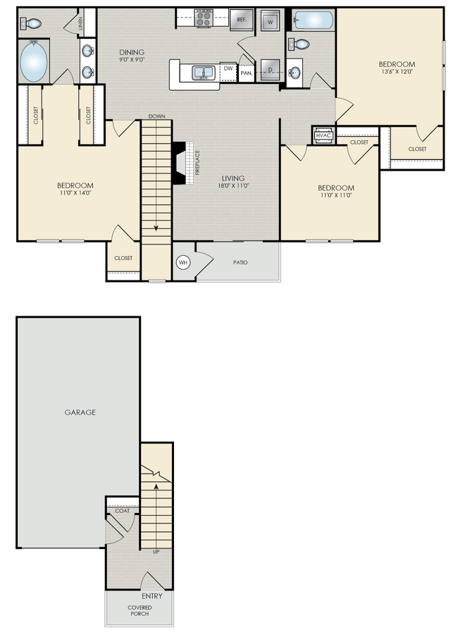 Floorplan - Park Place Apartments