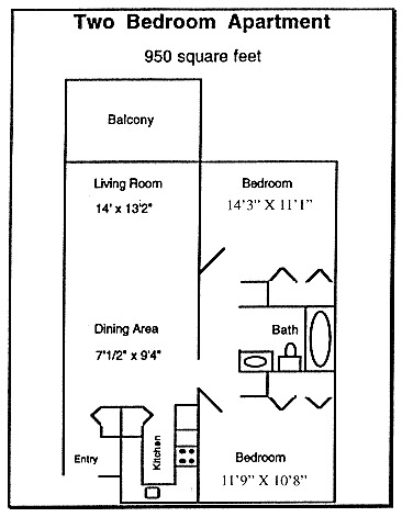 2BR/1BA - Cedar Ridge Apartments