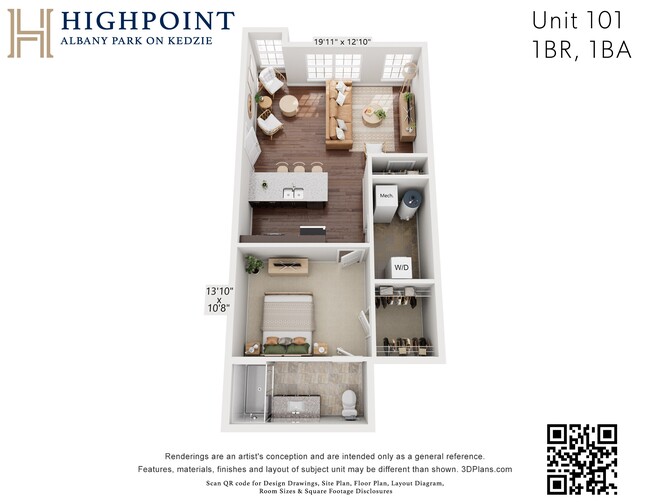 Floorplan - HIGHPOINT Albany Park on Kedzie