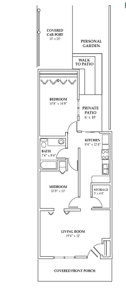 2BR/1BA - Forest Meadows Villas / 55 & Older Community
