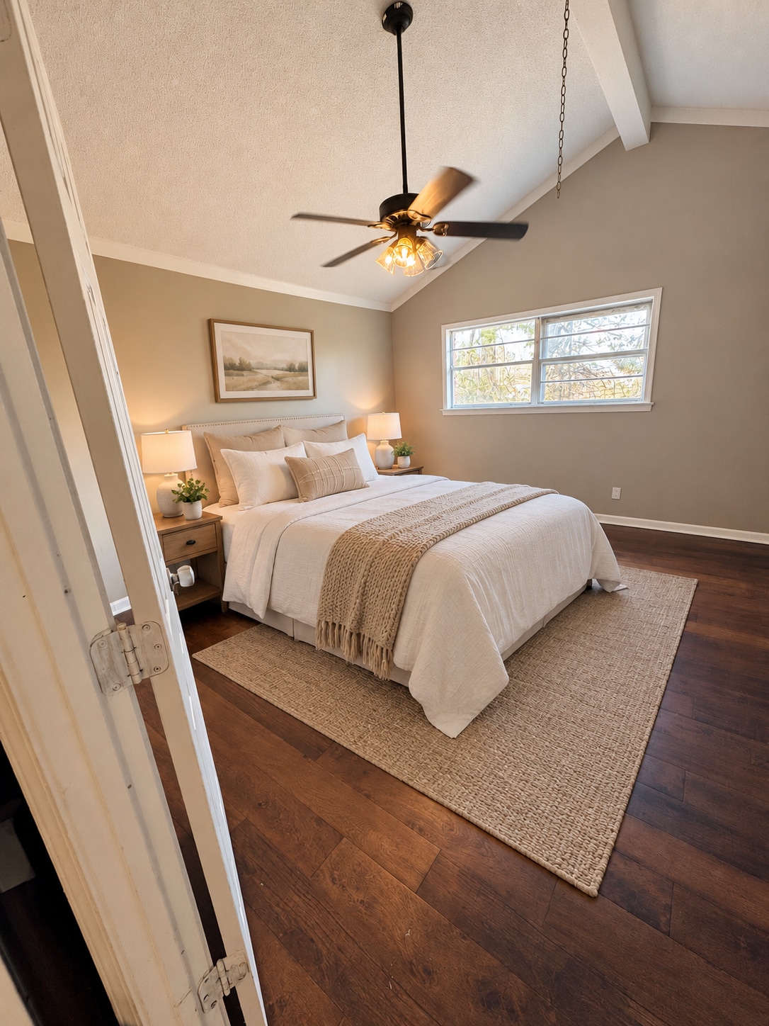 Furnished mock up master bedroom - 1530 Bennington Cv