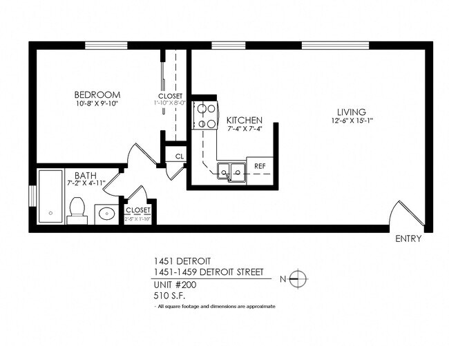 Floorplan - 1451 Detroit