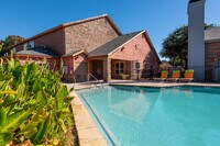 Relaxing Swimming Pool Area in Carrollton Apartment Complex - Greentree