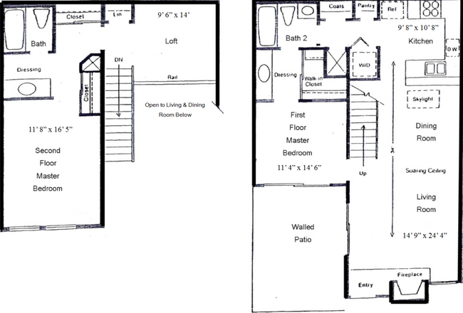 1257 2x2 Loft.png - The Townhomes on Peacock Hill