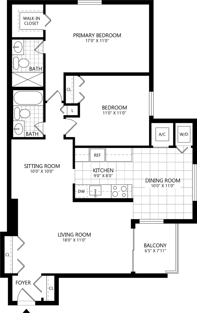 Floorplan - PeachTree of McLean