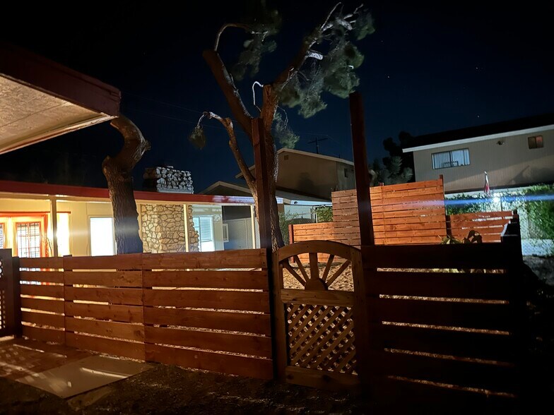 Patio at night - 6435 Camarilla Ave