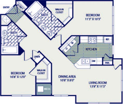 Floorplan - The Residences at Congressional Village