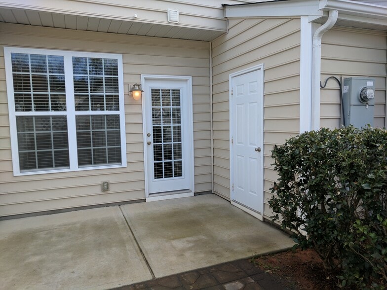 Back patio with storage - 205 Spring Gardens Drive