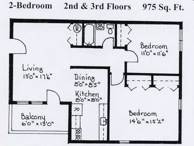 2BR/1BA - 200 Brandywine