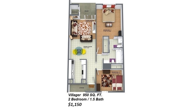 Floorplan - Sedgefield Apartments