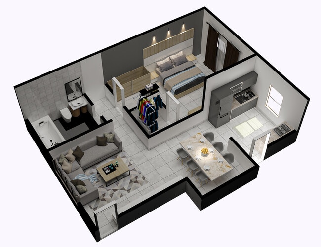 Floorplan - The Miranda on Central & Pipeline