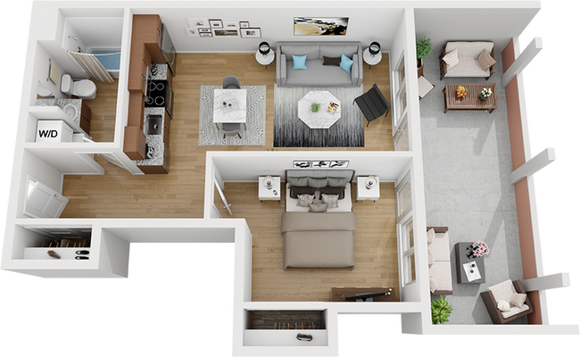 1 Bed | 1 Bath - Division Street Lofts