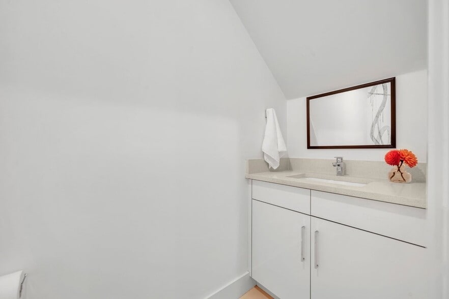 Downstairs stylish powder bath - 438 W Swoope Ave