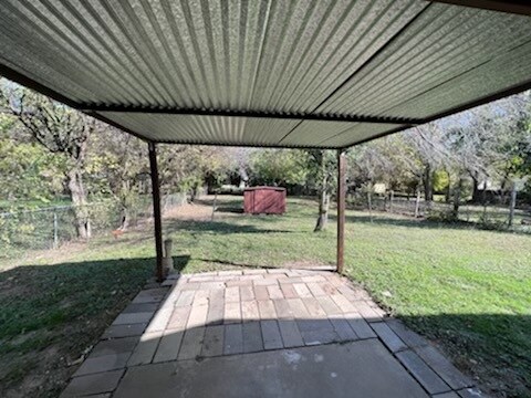 Cover above backdoor - 828 Horseshoe Dr