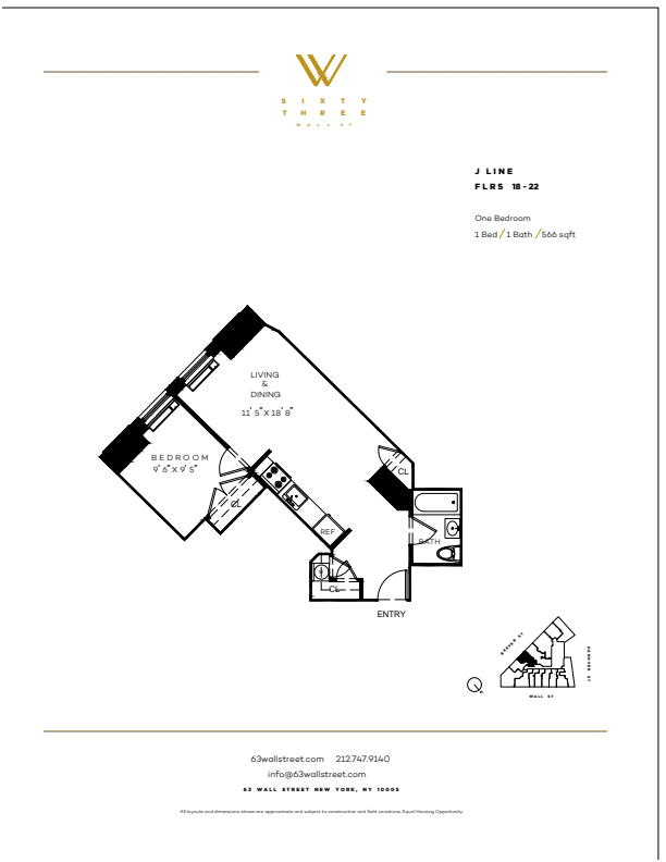 Floorplan - 63 Wall Street