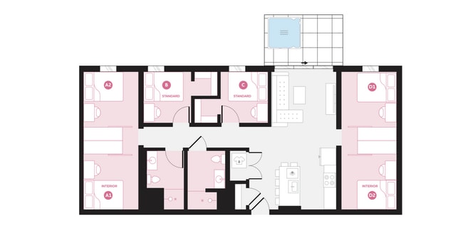 6x2 Lite Mansion A - Hub LA Coliseum