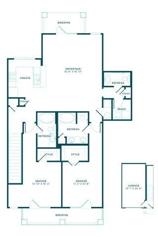 B3 Floor Plan Drawing - The Southern at Santa Rosa Beach