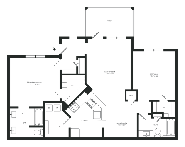 Floorplan - The Adair Apartment Homes