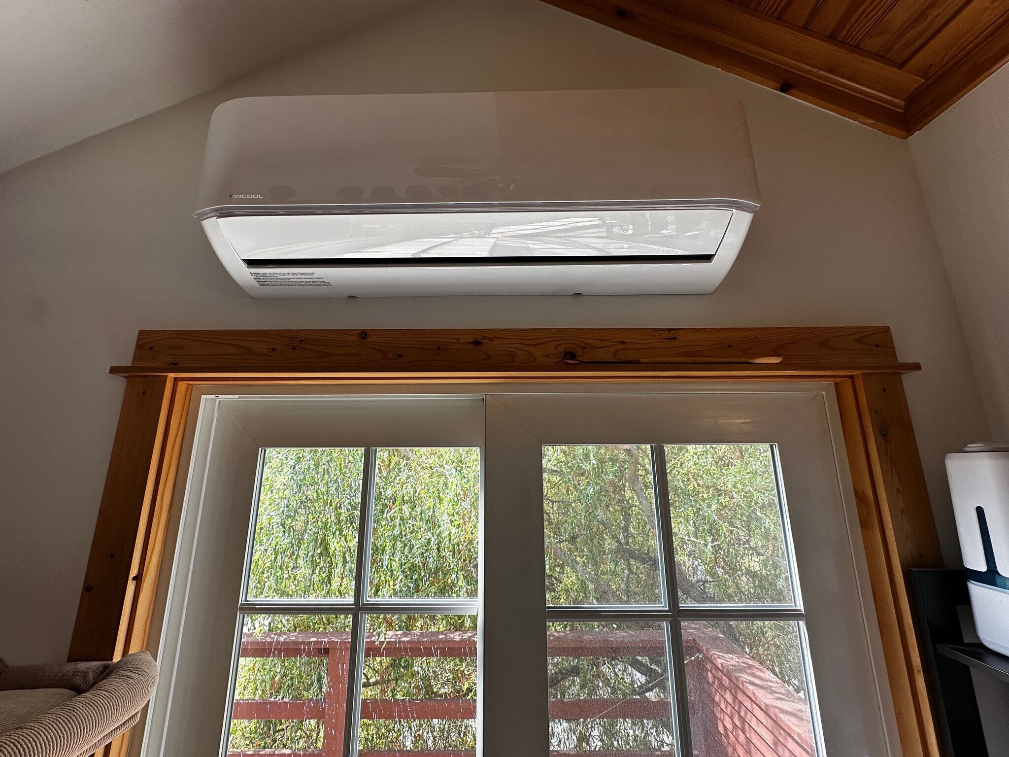 A/C unit in 2nd floor bedroom. - 8752 Dayton Ave N