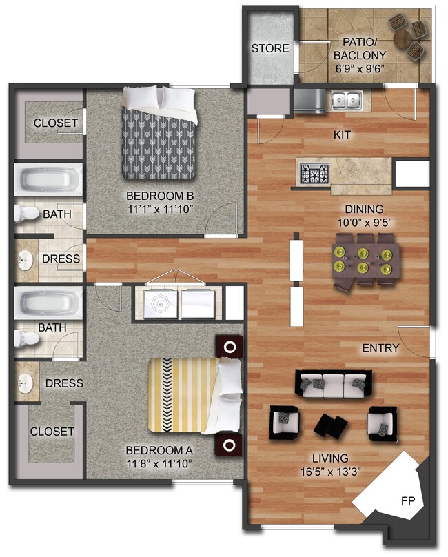 Floorplan - Ashton Apartments