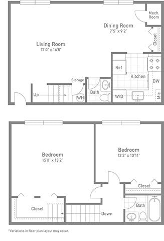 Floorplan - Copperfield Square Apartments
