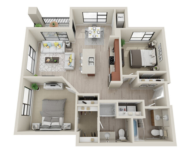 Floorplan - The Landing at 818