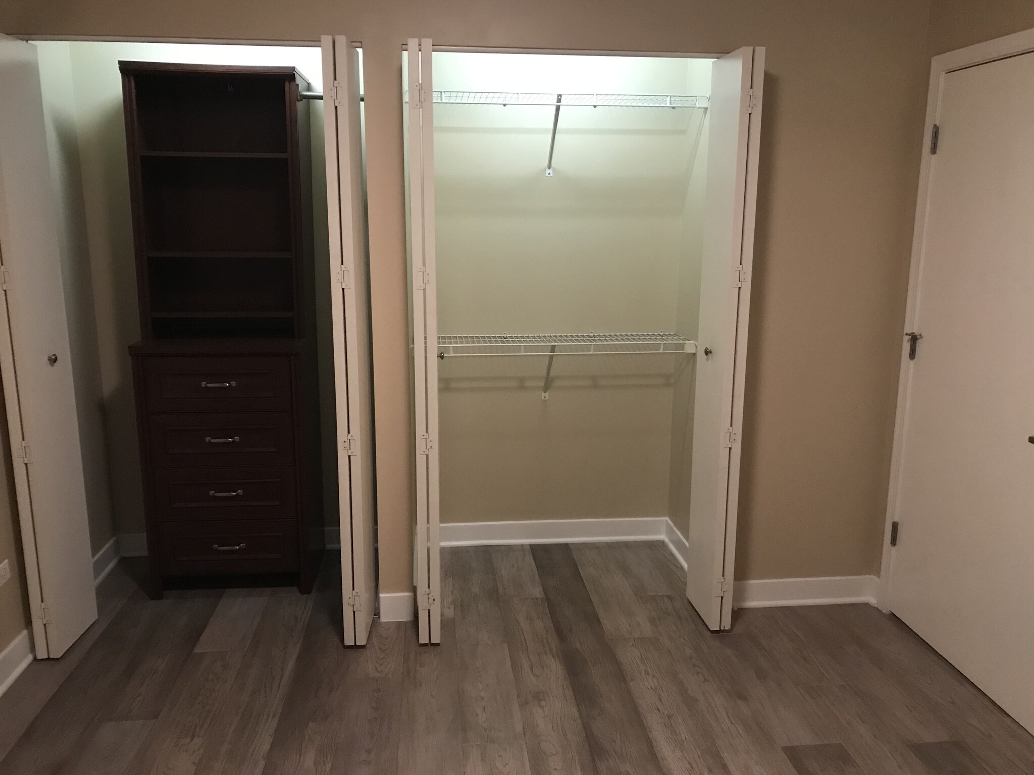 Master bedroom closet with organizers - 320 E 21st St