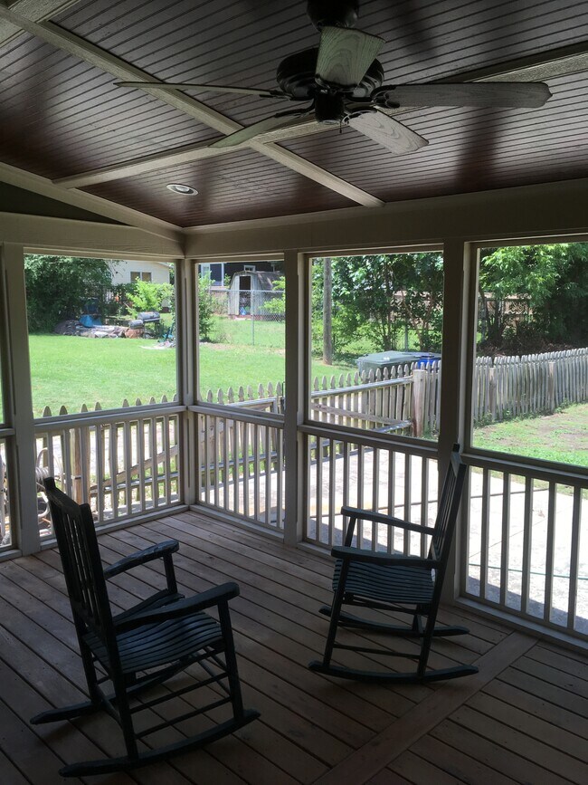 Screened in back porch - 611 E Martin St