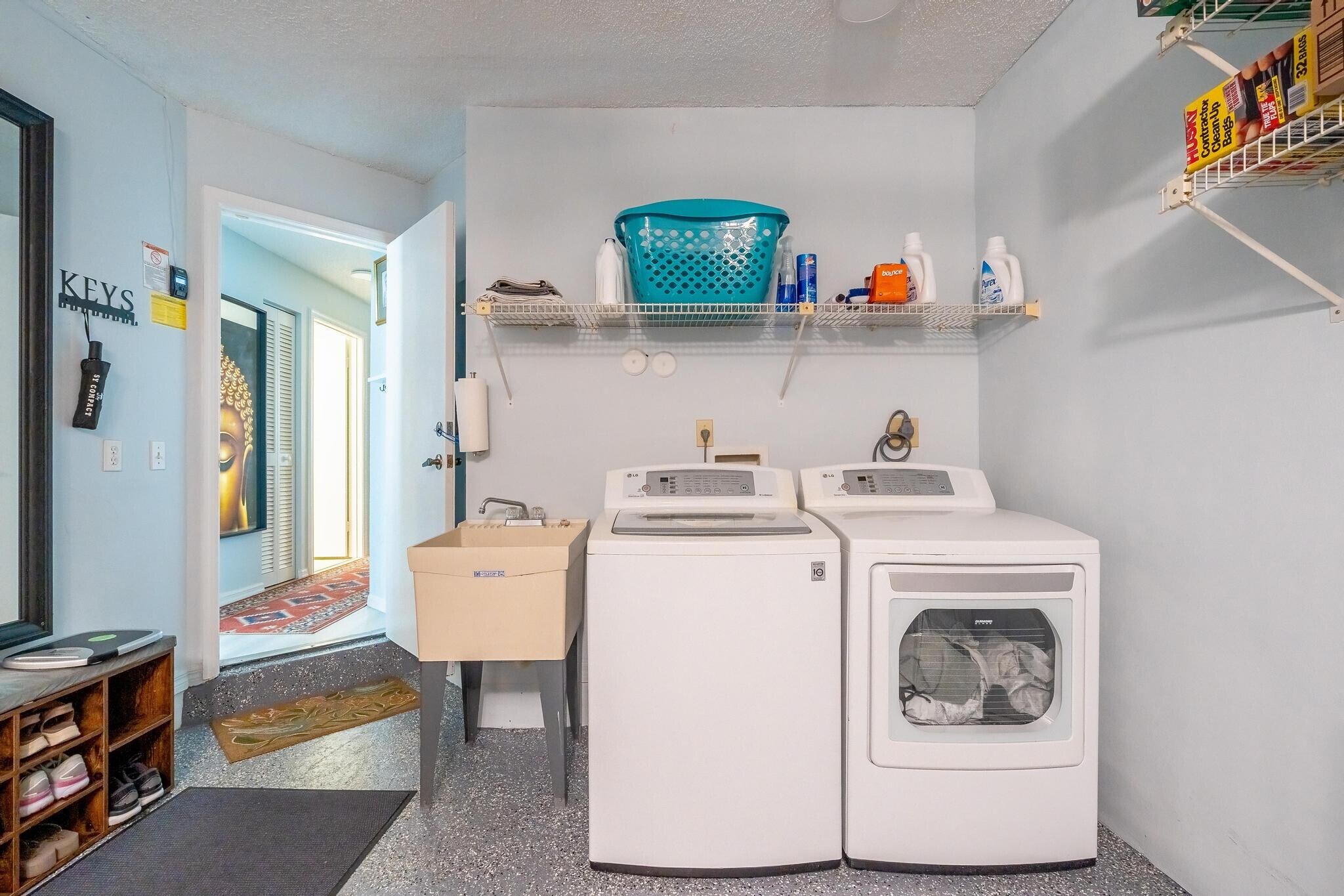 Laundry Area in Garage - 3351 Emerald Oaks Dr