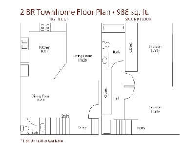2BR/1.5BA - Water's Edge Townhomes