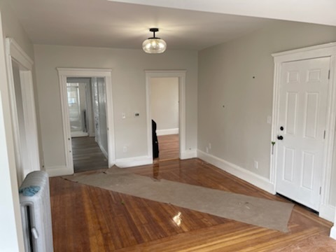 Entrance to kitchen (L) and bedroom 2 (R) - 62 Plymouth St