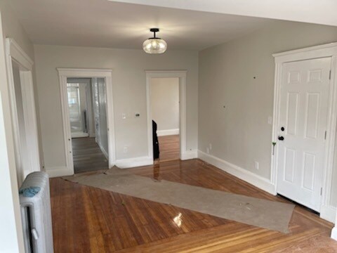 Entrance to kitchen (L) and bedroom 2 (R) - 62 Plymouth St