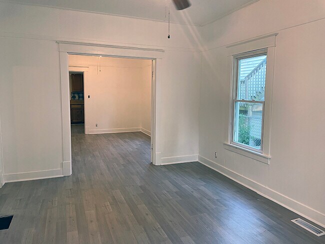 View from front door looking into living room and dining room - 1107 Central Ave