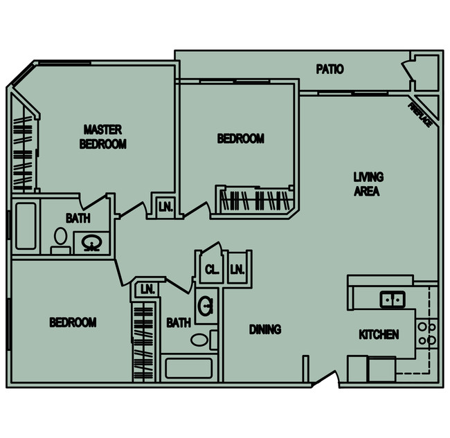 Floorplan - Parc Pointe Apartments