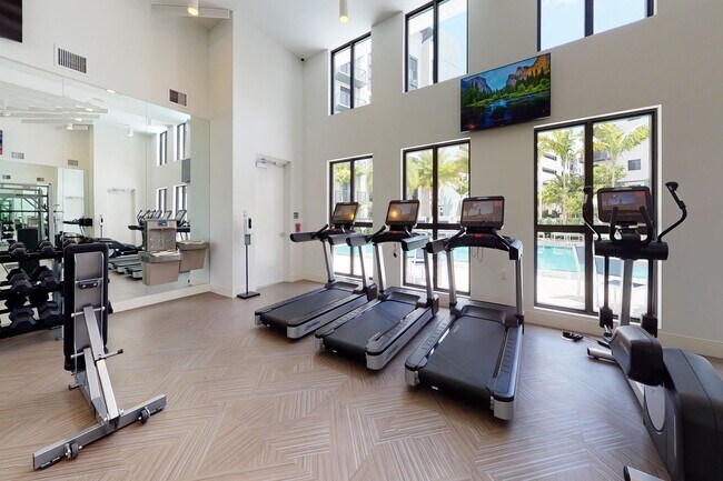 Our spacious fitness center offers a variety of equipment to meet your needs. - Windsor Cornerstone