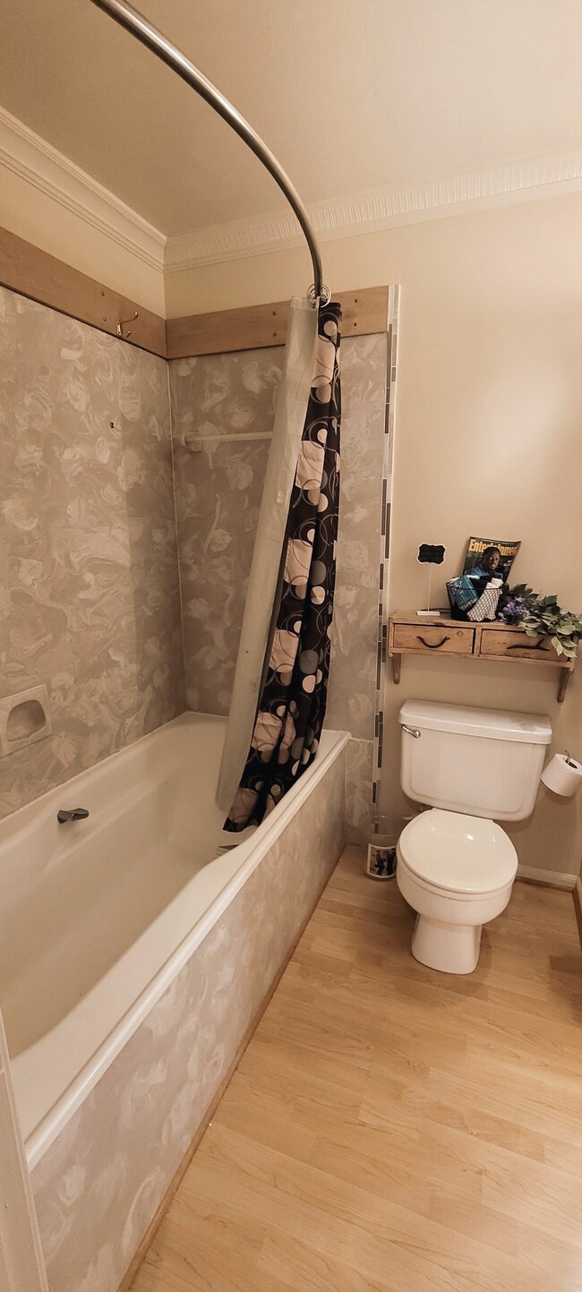 Tub/Shower and Toilet Area (View From 2nd Bedroom ) - 416 Doucet Rd