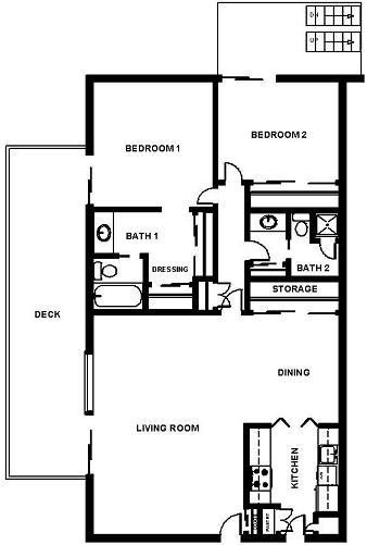 Floorplan - Oak Creek Apartments