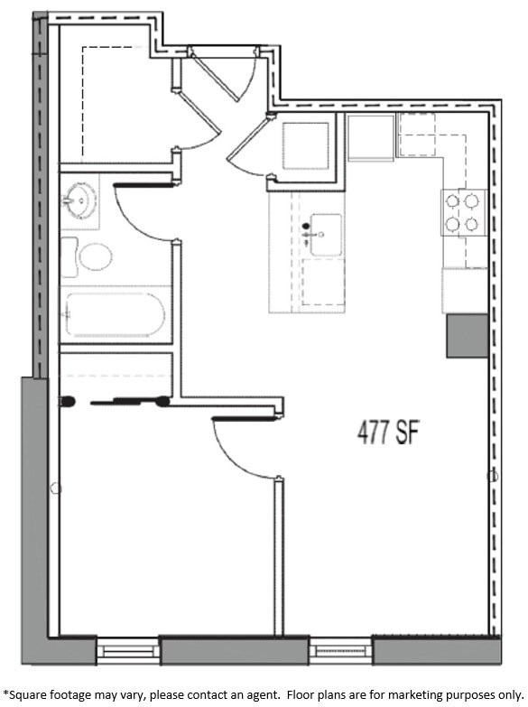 Floorplan - Kenyon Apartments