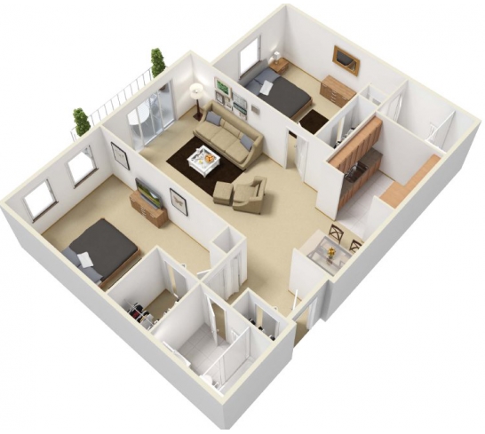 2BR/2BA - Ramblewood Apartments