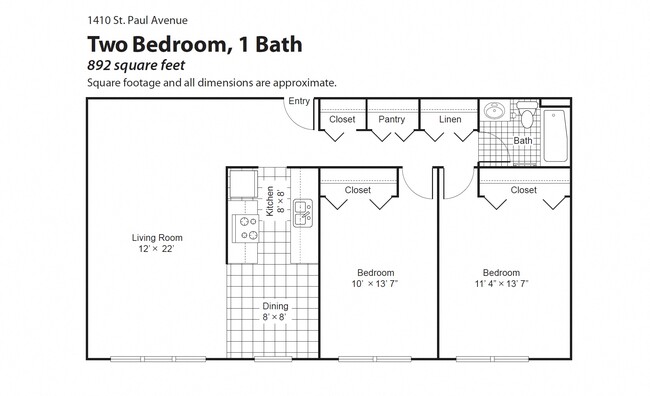 Floorplan - 1410 St. Paul Place