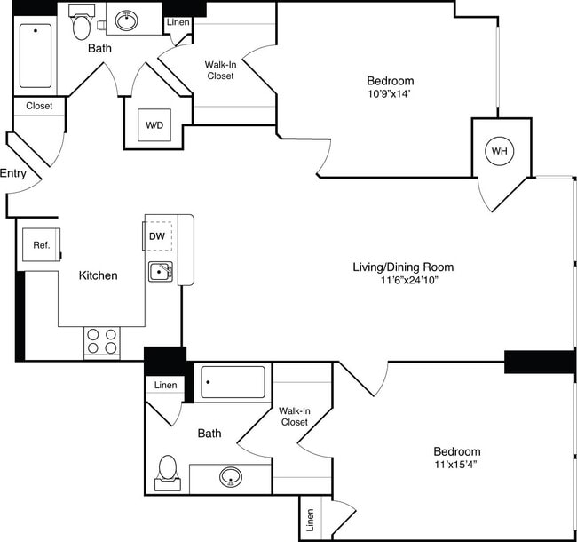Floorplan - The Prime at Arlington Courthouse