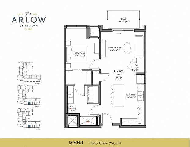 Floorplan - The Arlow on Kellogg