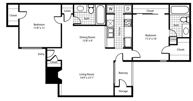 Floorplan - The Summit Apartments