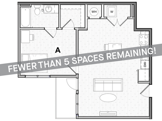 1x1 Premium Balcony - Fewer Than 5 Spaces Remaining! - Student | Uncommon Wilmington