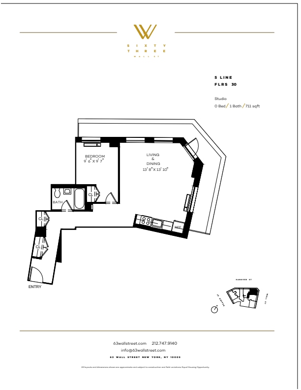 Floorplan - 63 Wall Street