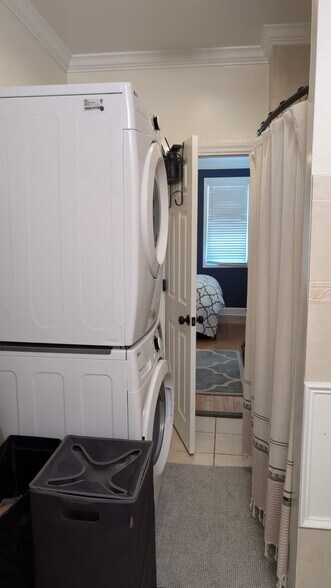 Washer and Dryer in Hall Bathroom - 2033 13th St NW