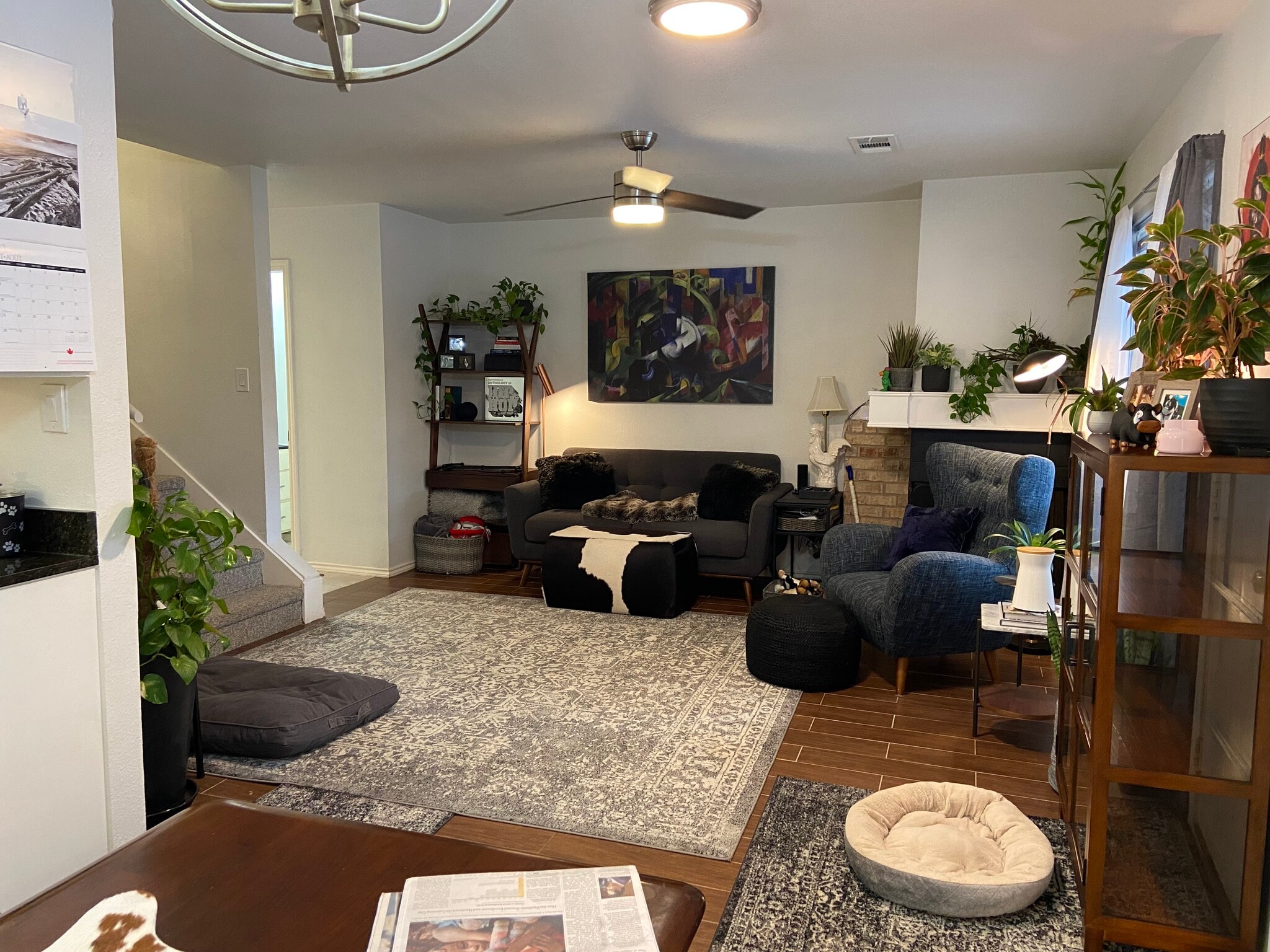 With working fireplace - 8604 Willowick Drive