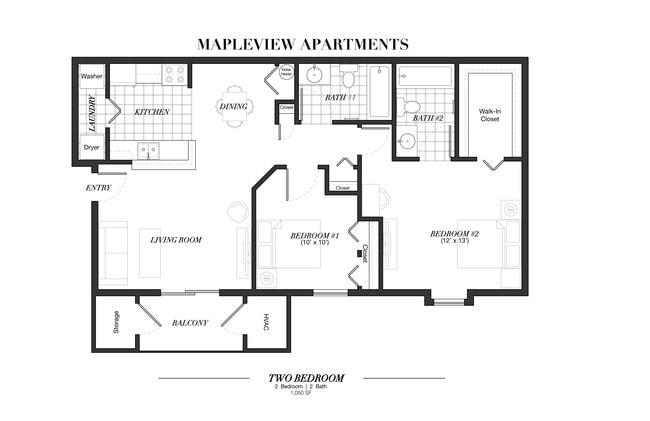 2-Bedroom - Mapleview Apartments