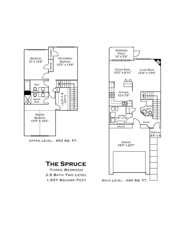 Floorplan - Cedar Pointe Townhomes